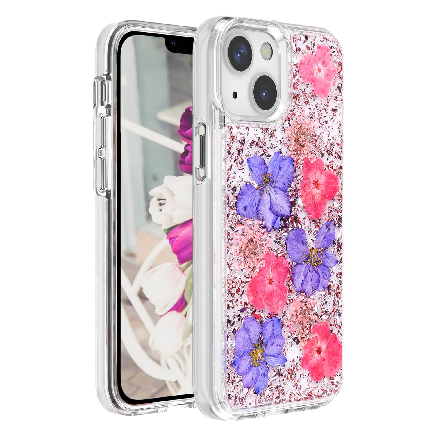 <strong>iPhone 13 mini 金紫手機殼</strong>