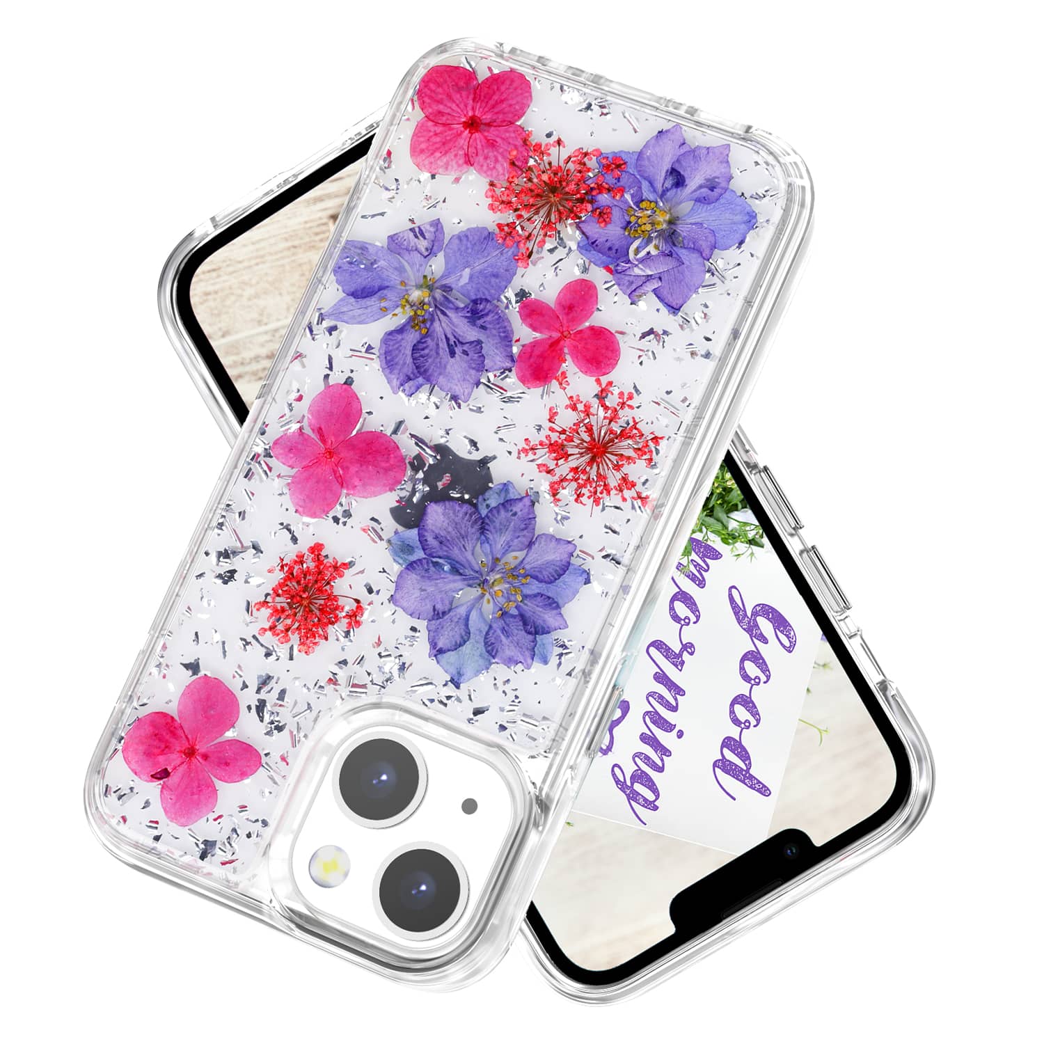 <strong>iPhone 13 mini 銀紫手機(jī)殼</strong>