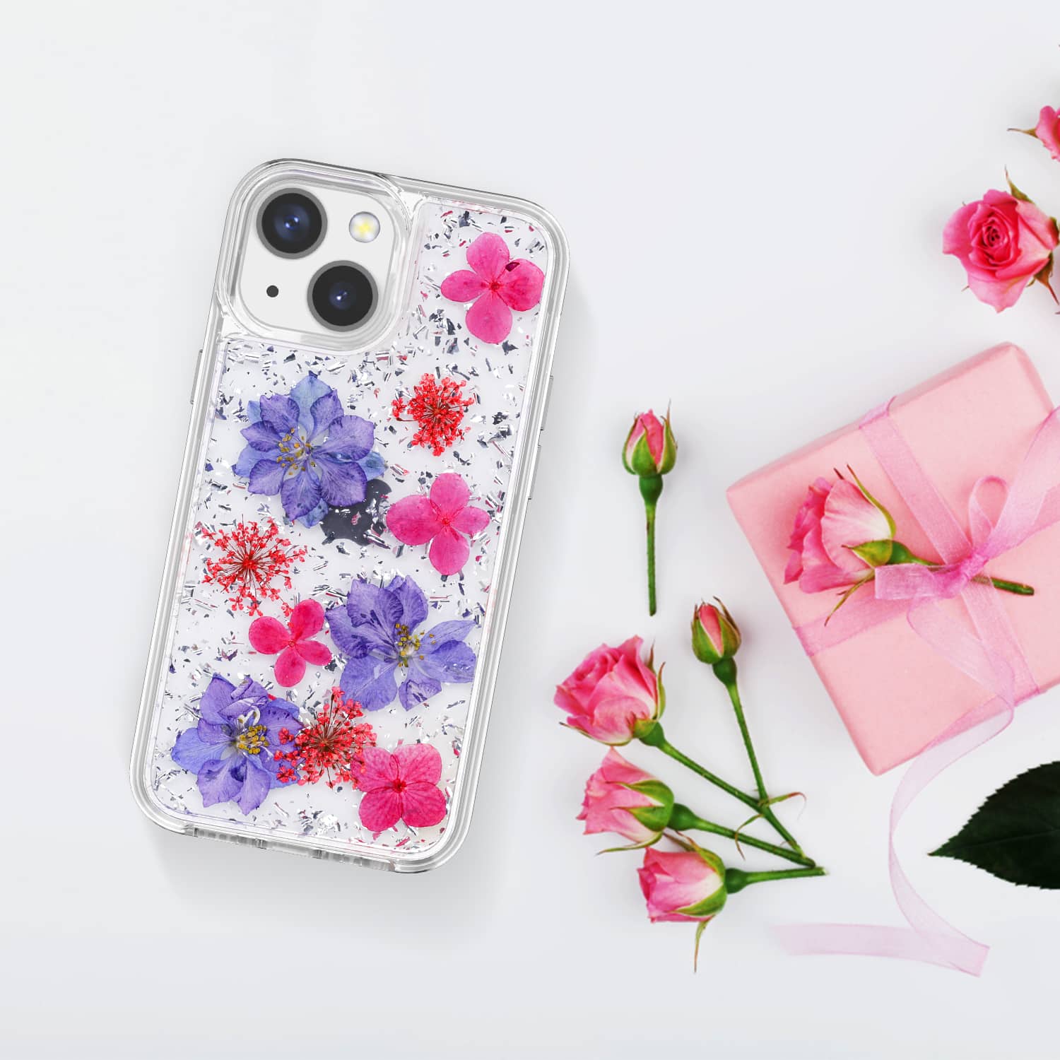 <strong>iPhone 13 mini 銀紫手機殼</strong>