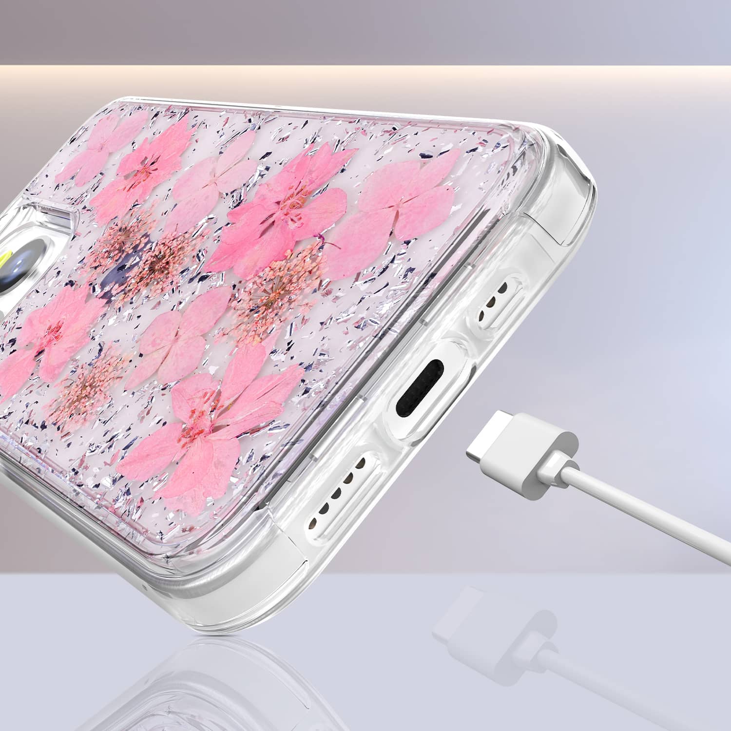 <strong>iPhone13 Pro 銀粉手機(jī)殼</strong>