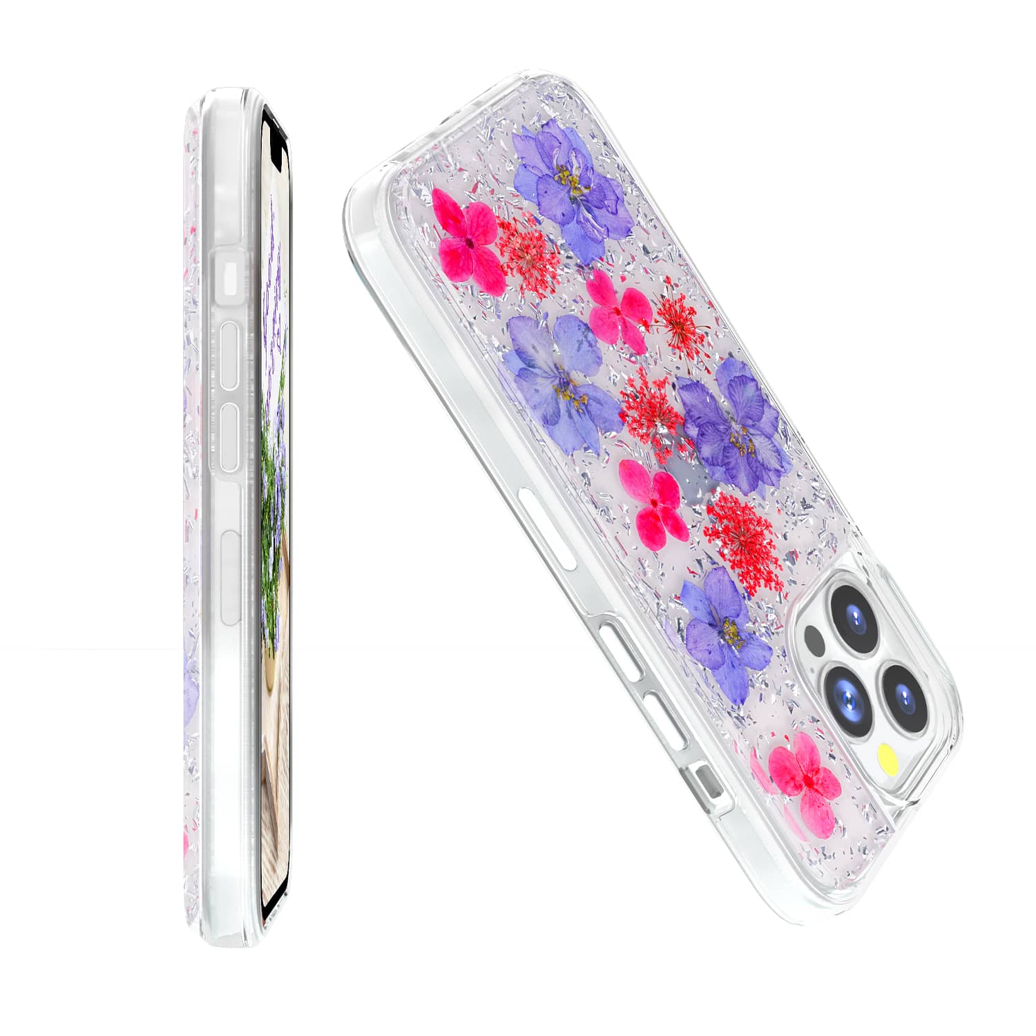 <b>iPhone13 Pro 銀紫手機殼</b>